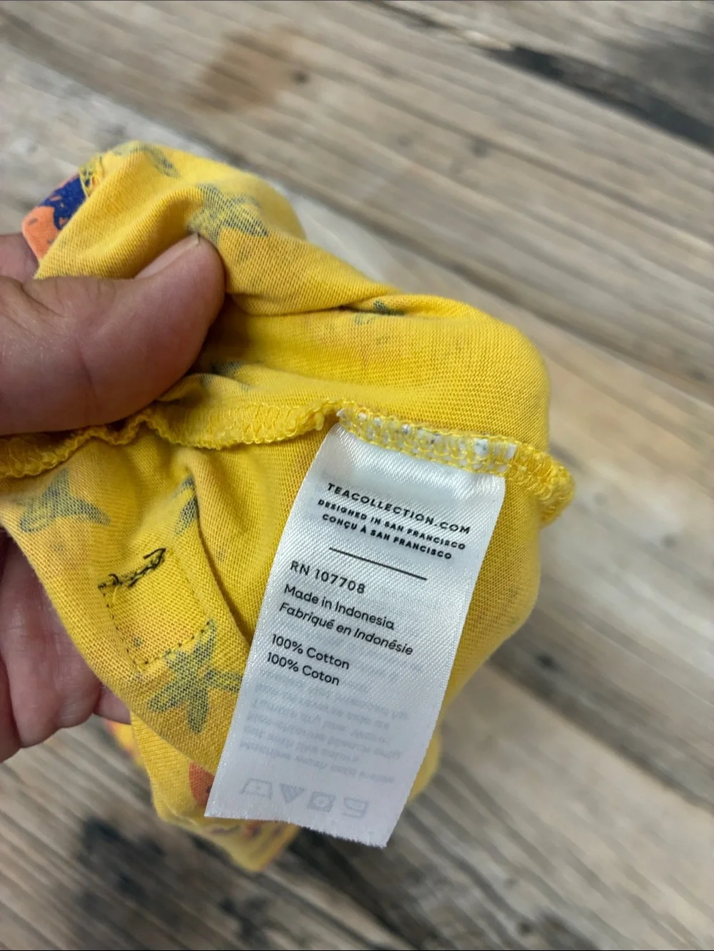 Tea Collection Girls Yellow Strawberry Short Sleeve Cotton Twirl Dress Size‎ 6